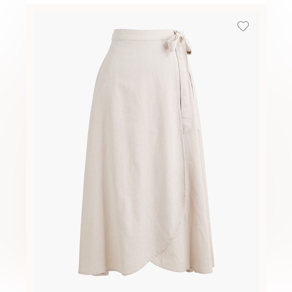 J. Crew Light Gray A-Line Wrap Skirt - Picture 4 of 4